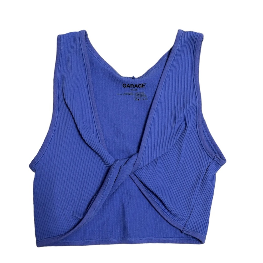 Purple Garage Twisted Crop Top. Size XS